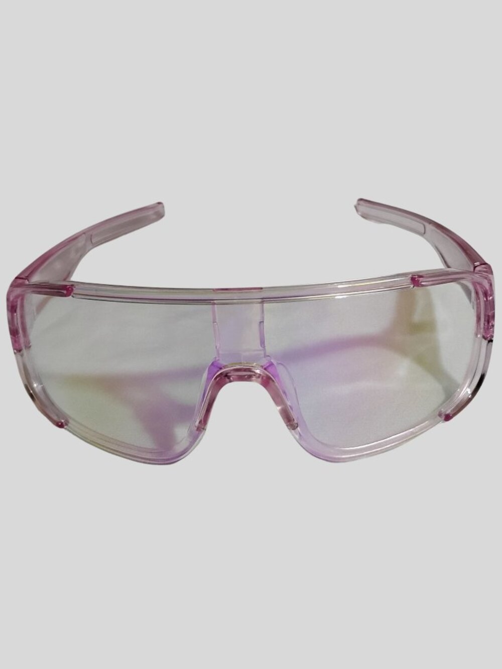Premium Y2K Shield Sunglasses | Retro-Futuristic Wraparound Frame | Translucent